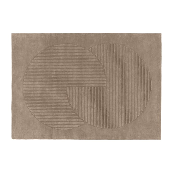 Tapis en laine Levels circles gris - 200x300 cm - NJRD