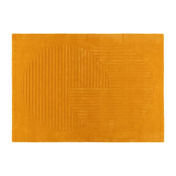 Tapis en laine Levels circles jaune - 170x240 cm - NJRD