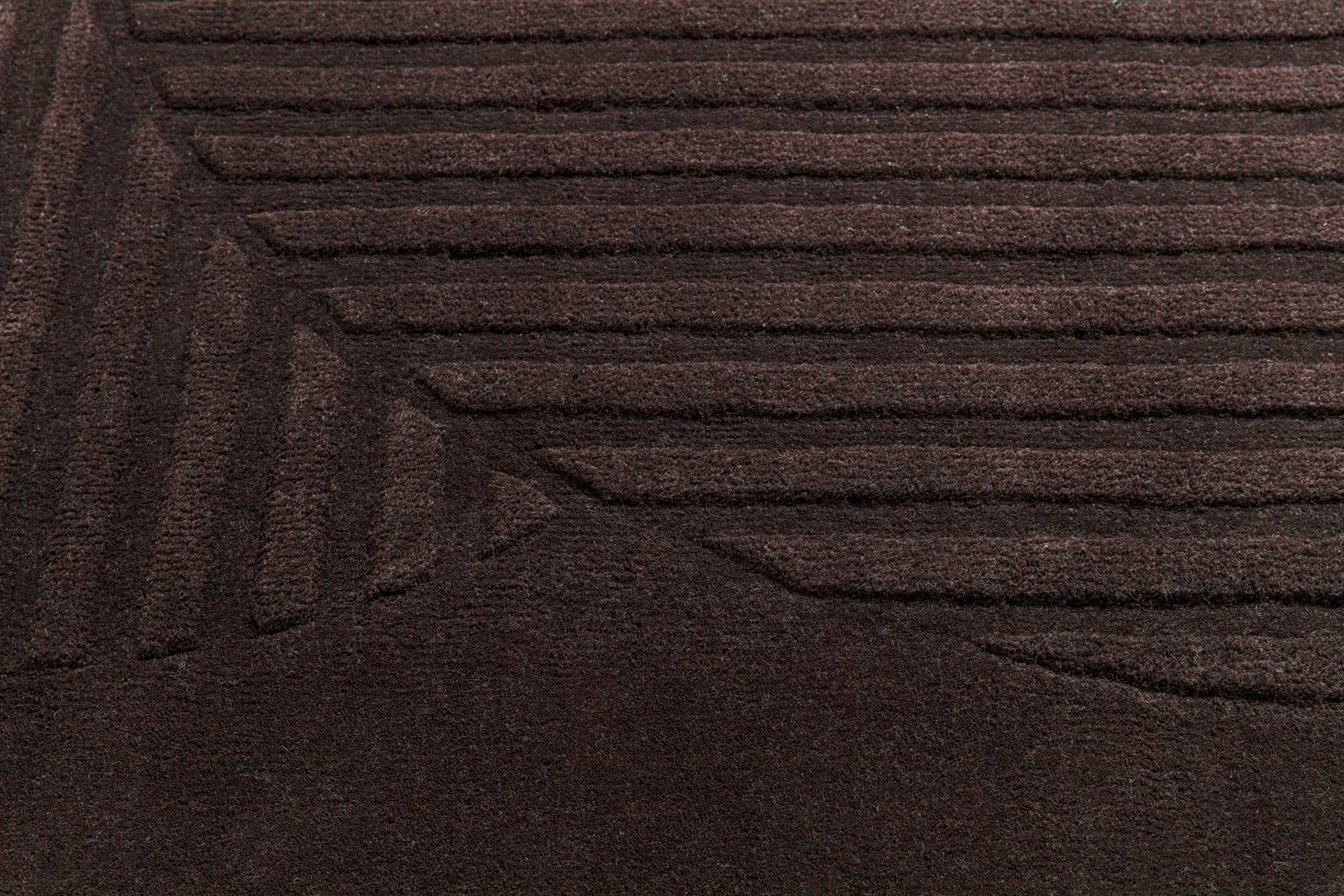 Tapis en laine Levels circles marron, 200x300 cm NJRD