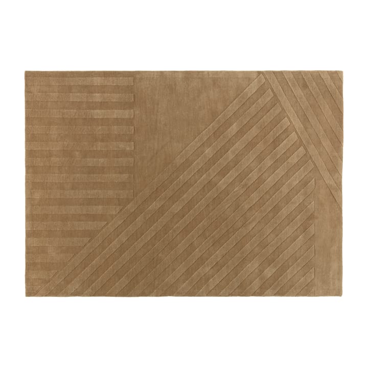 Tapis en laine Levels stripes beige - 170x240 cm - NJRD