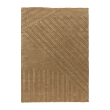 Tapis en laine Levels stripes beige - 170x240 cm - NJRD