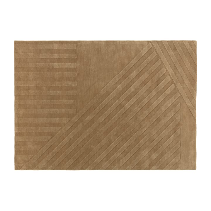 Tapis en laine Levels stripes beige - 200x300 cm - NJRD