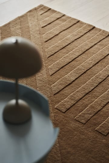 Tapis en laine Levels stripes beige - 200x300 cm - NJRD