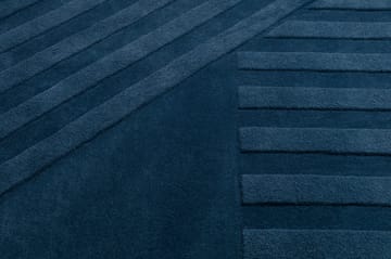 Tapis en laine Levels stripes bleu - 170x240 cm - NJRD