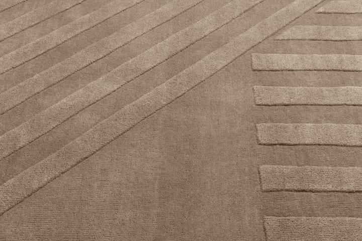 Tapis en laine Levels stripes gris - 170x240 cm - NJRD