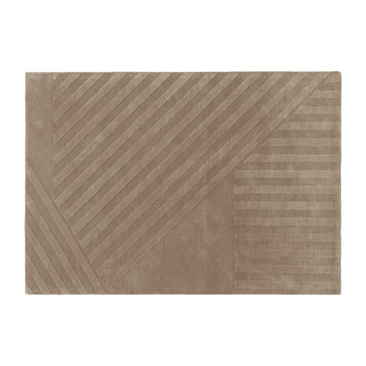 Tapis en laine Levels stripes gris - 200x300 cm - NJRD
