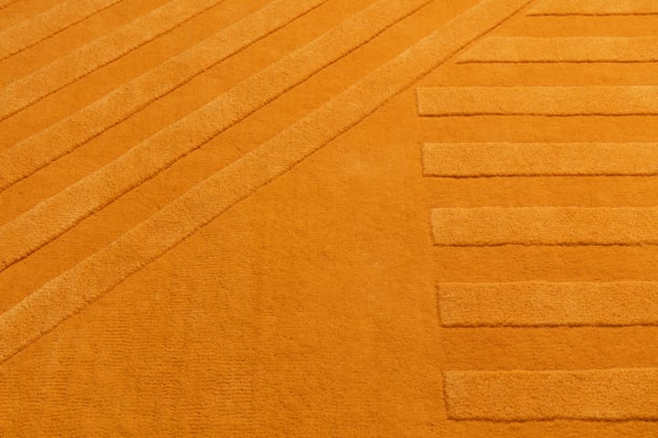 Tapis en laine Levels stripes jaune - 170x240 cm - NJRD