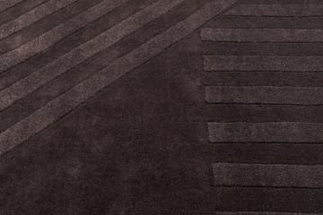 Tapis en laine Levels stripes marron - 200x300 cm - NJRD