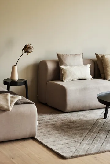 Tapis en laine Levels stripes taupe - 170x240 cm - NJRD