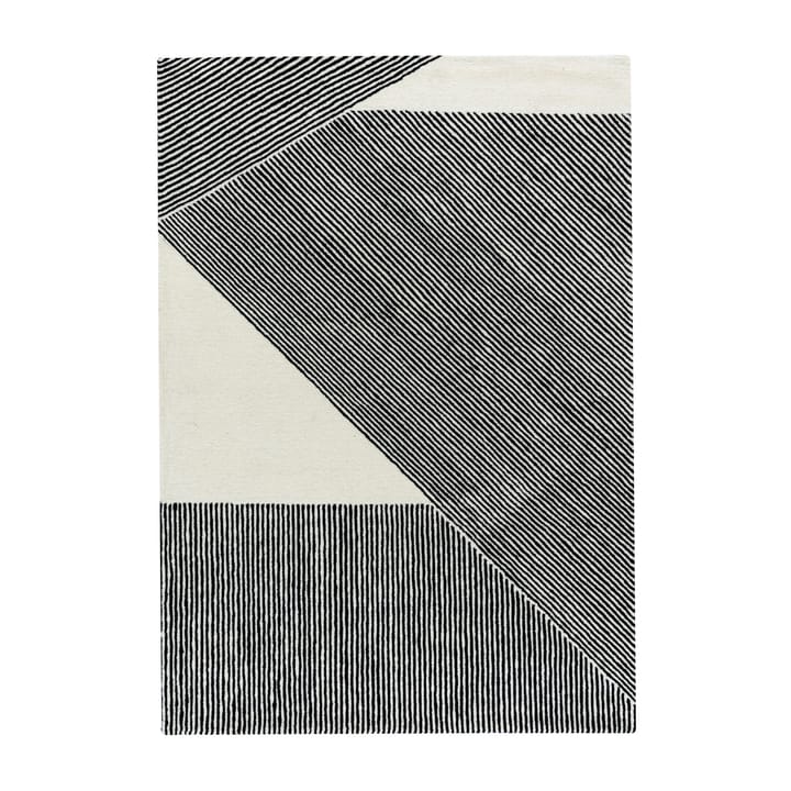 Tapis en laine Stripes blanc nature - 170x240 cm - NJRD