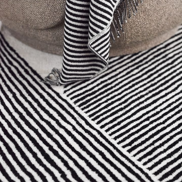 Tapis en laine Stripes blanc nature - 170x240 cm - NJRD