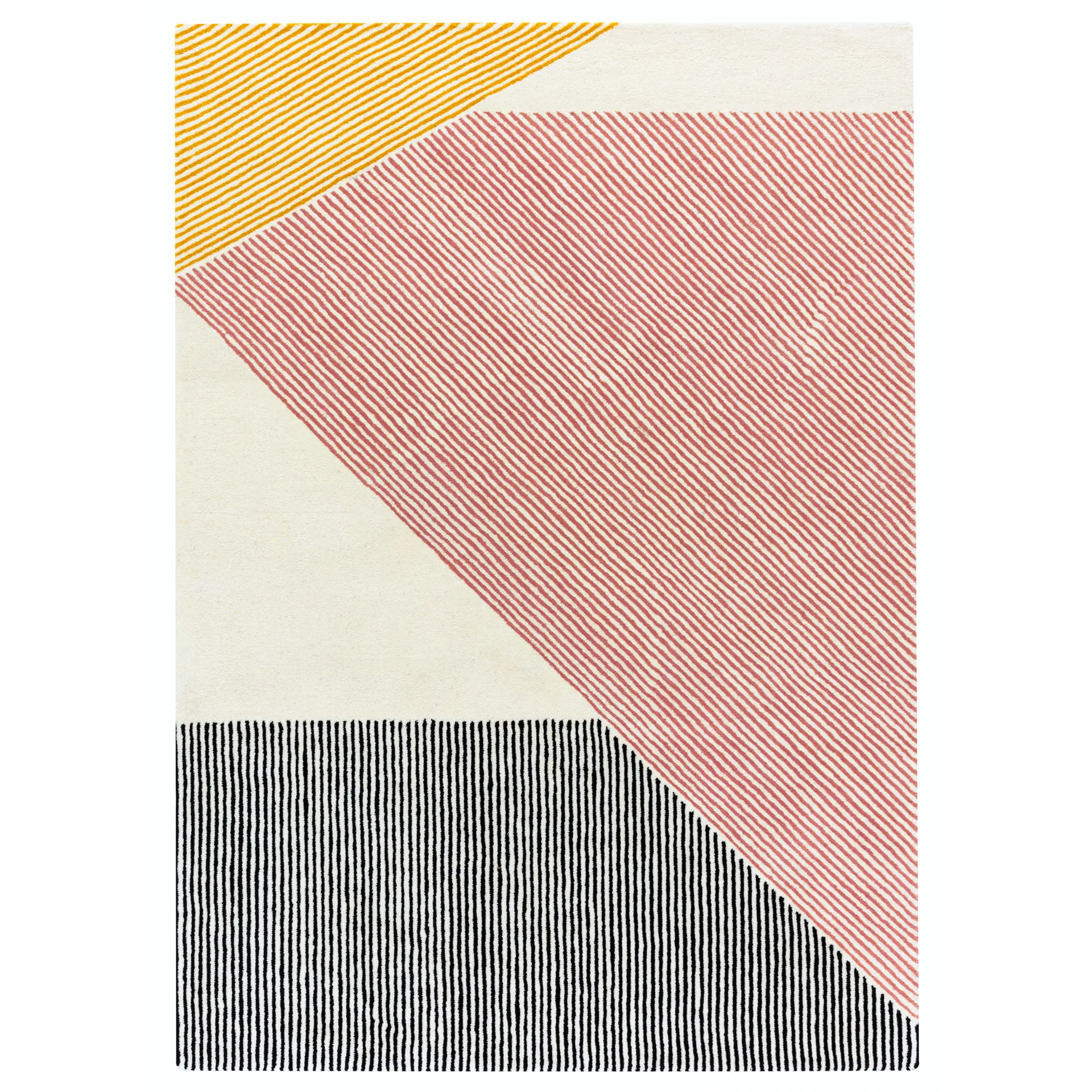 Tapis en laine Stripes Rose, 200x300 cm NJRD