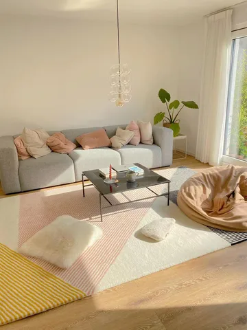 Tapis en laine Stripes Rose - 200x300 cm - NJRD