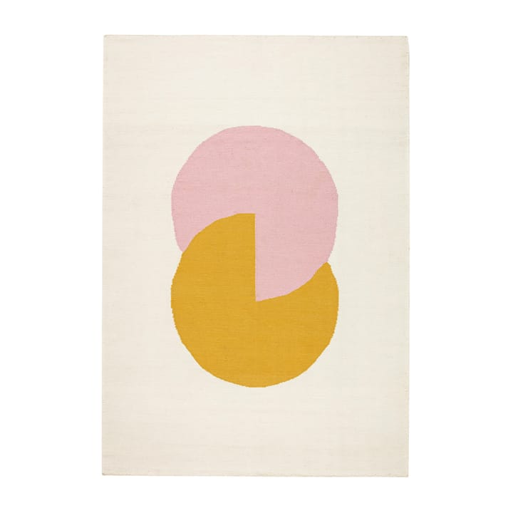 Tapis Kelim Circles blocks rose - 170x240 cm - NJRD