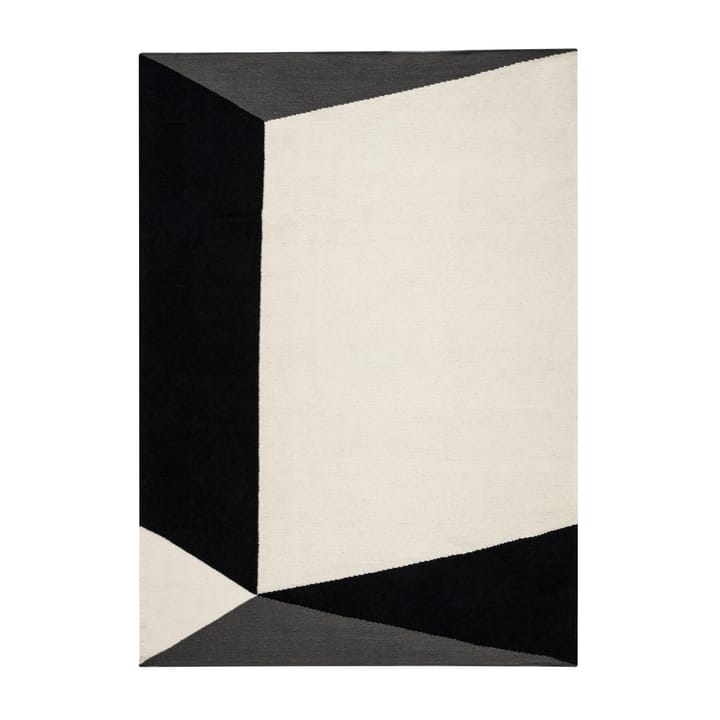 Tapis Kelim Triangles blocks blanc nature - 170x240 cm - NJRD