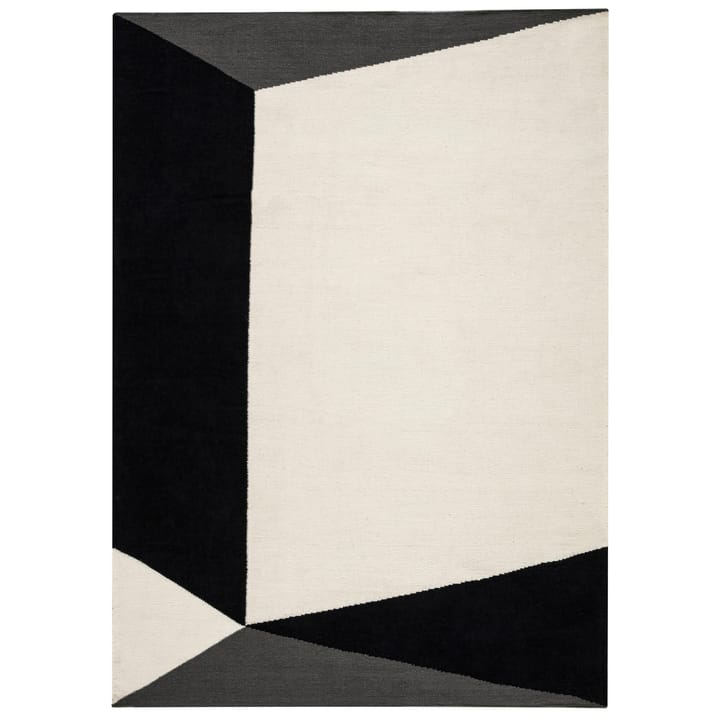 Tapis Kelim Triangles blocks blanc nature - 200x300 cm - NJRD