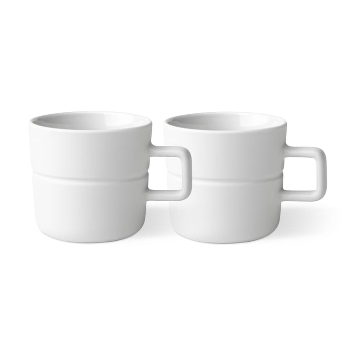 Tasse Lines 30 cl Lot de 2 - Blanc - NJRD