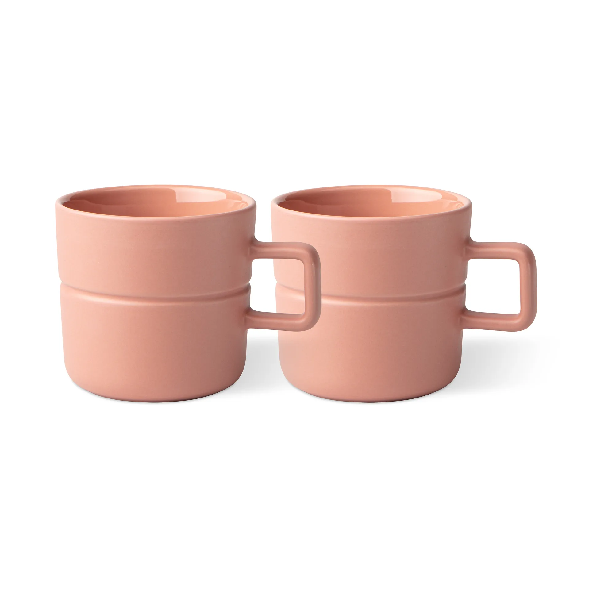 Tasse Lines 30 cl Lot de 2, Rose NJRD