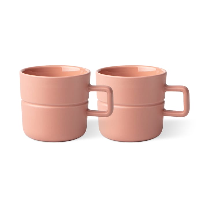 Tasse Lines 30 cl Lot de 2 - Rose - NJRD