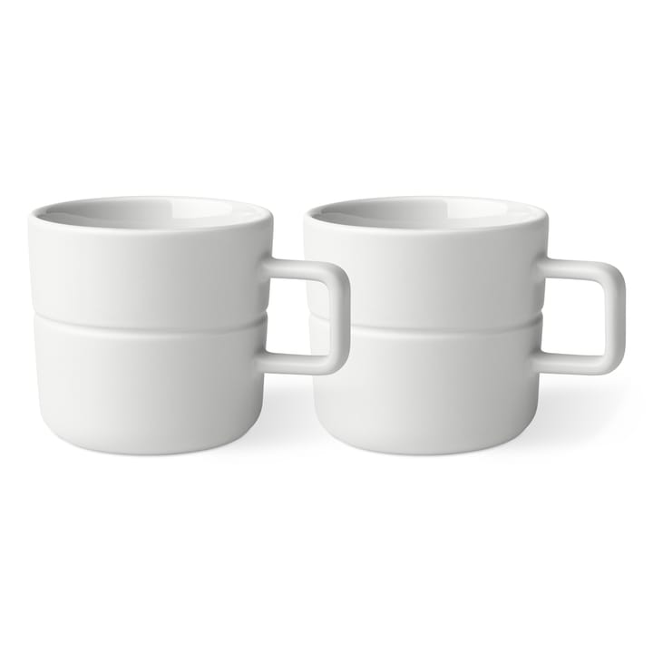 Tasse Lines 50 cl Lot de 2 - Blanc - NJRD