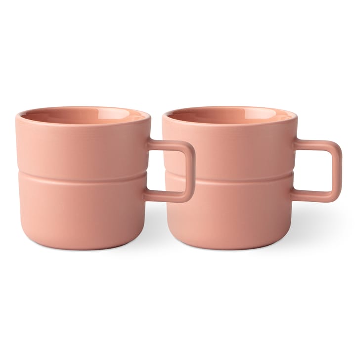 Tasse Lines 50 cl Lot de 2 - Rose - NJRD