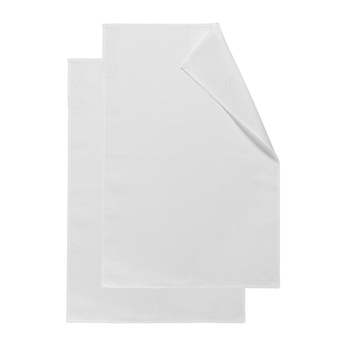 NJRD Torchon Stripes 47x70 cm Lot de 2 Blanc | Design Scandinave | Torchons | Blanc