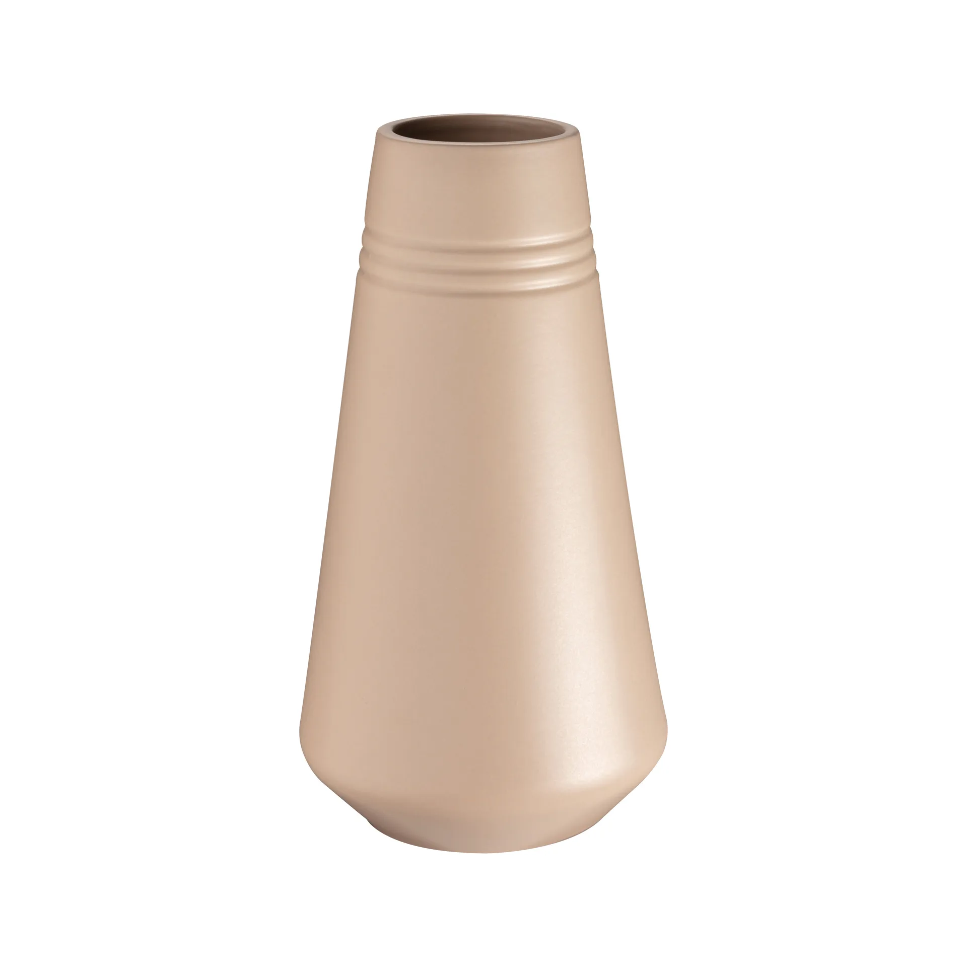 Vase Lines 22 cm, Beige NJRD