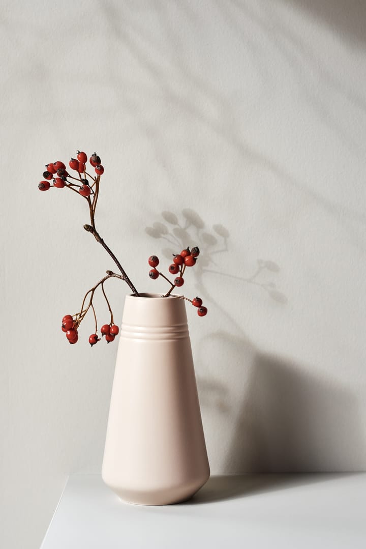 Vase Lines 22 cm - Beige - NJRD