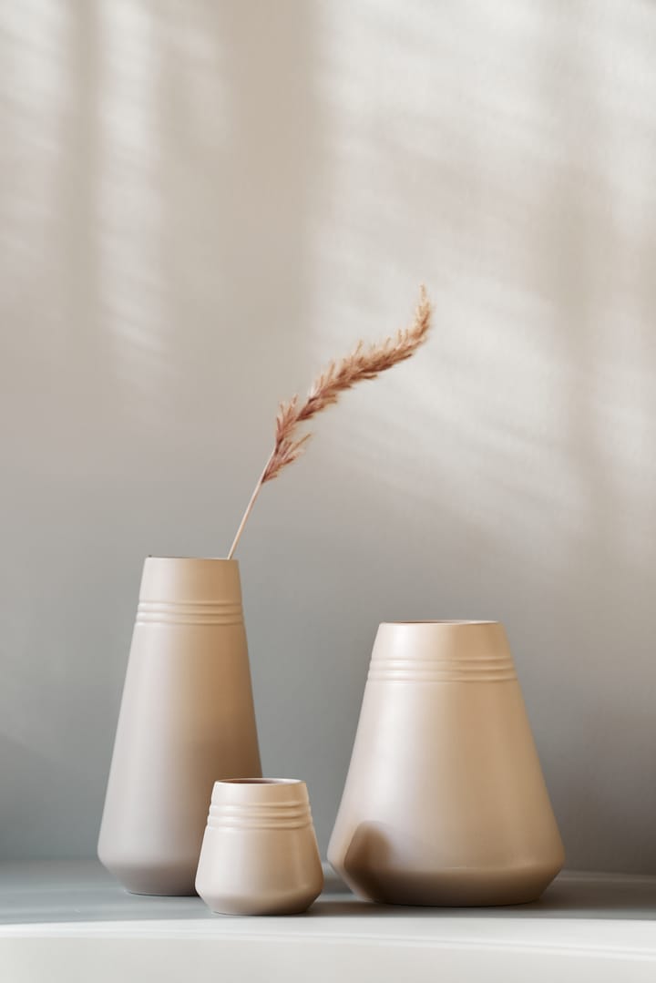 Vase Lines 22 cm - Beige - NJRD