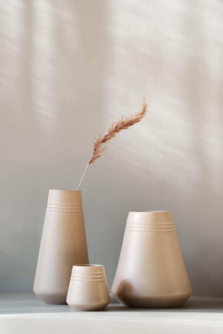 Vase Lines 8 cm, Beige NJRD
