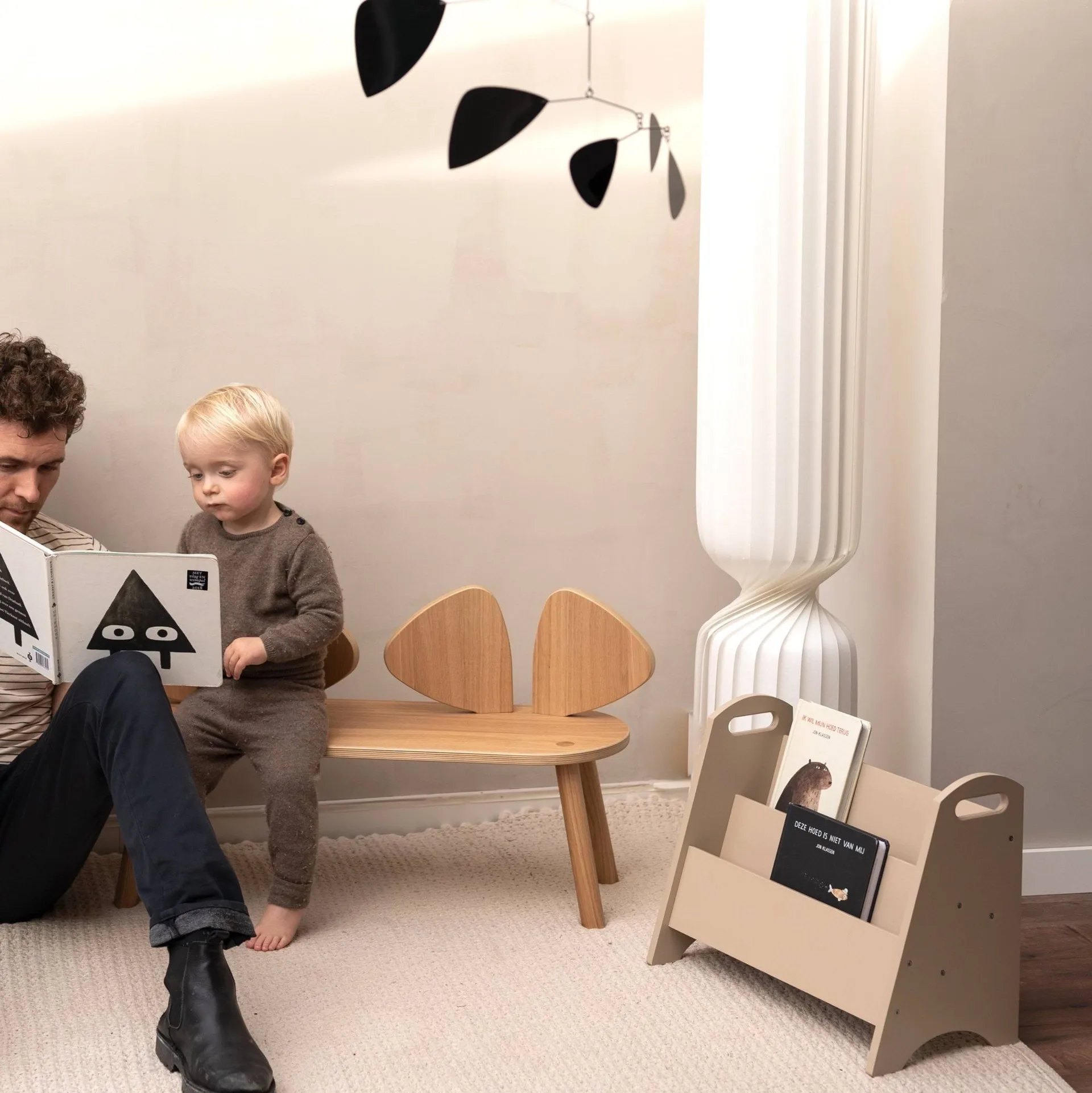Bibliothèque pour enfants Book holder, Beige Nofred