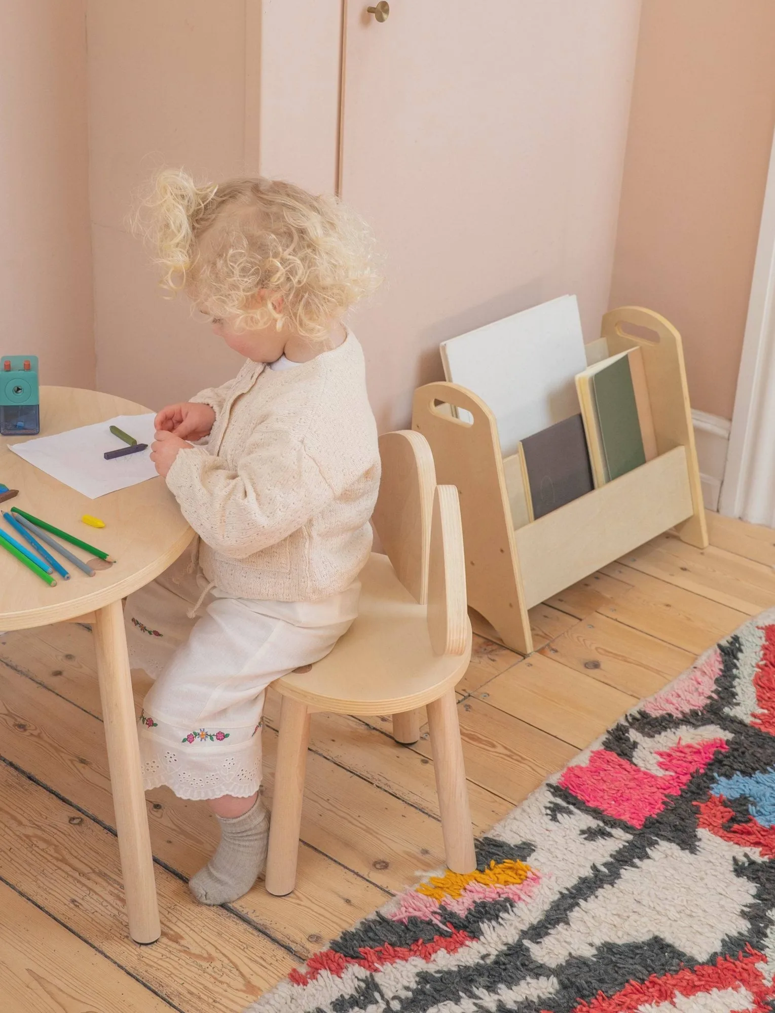 Bibliothèque pour enfants Book holder, Bouleau Nofred