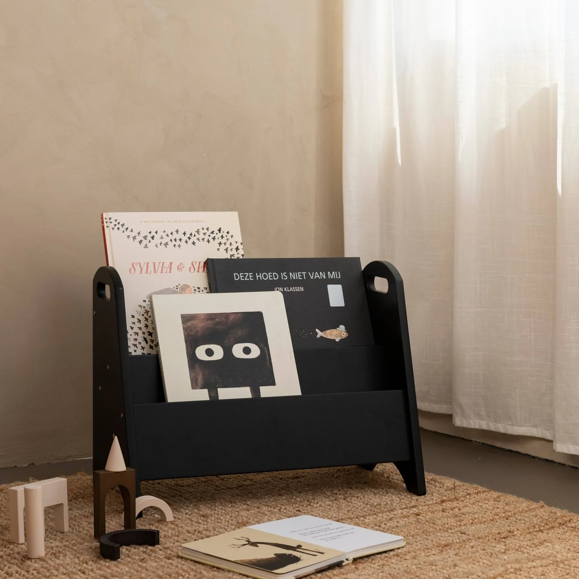 Bibliothèque pour enfants Book holder, Noir Nofred