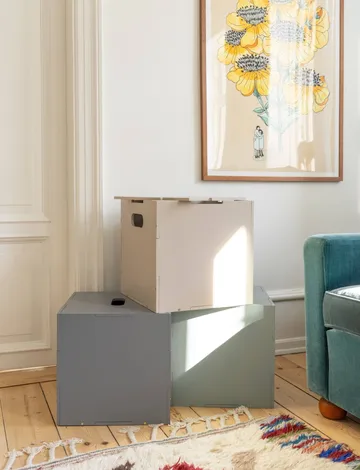 Boîte de rangement Cube Storage - Beige - Nofred