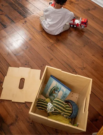 Boîte de rangement Cube Storage - Bouleau - Nofred