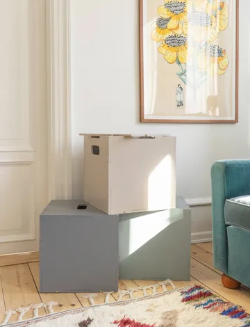 Boîte de rangement Cube Storage - Vert olive - Nofred