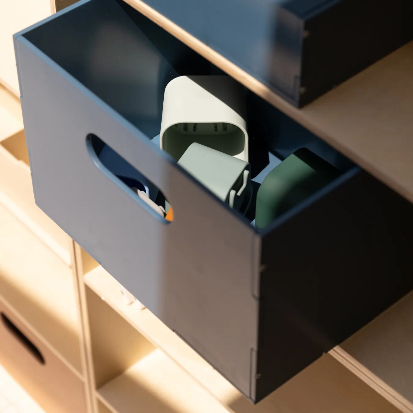 Boîte de rangement Kiddo Box, Bleu Nofred