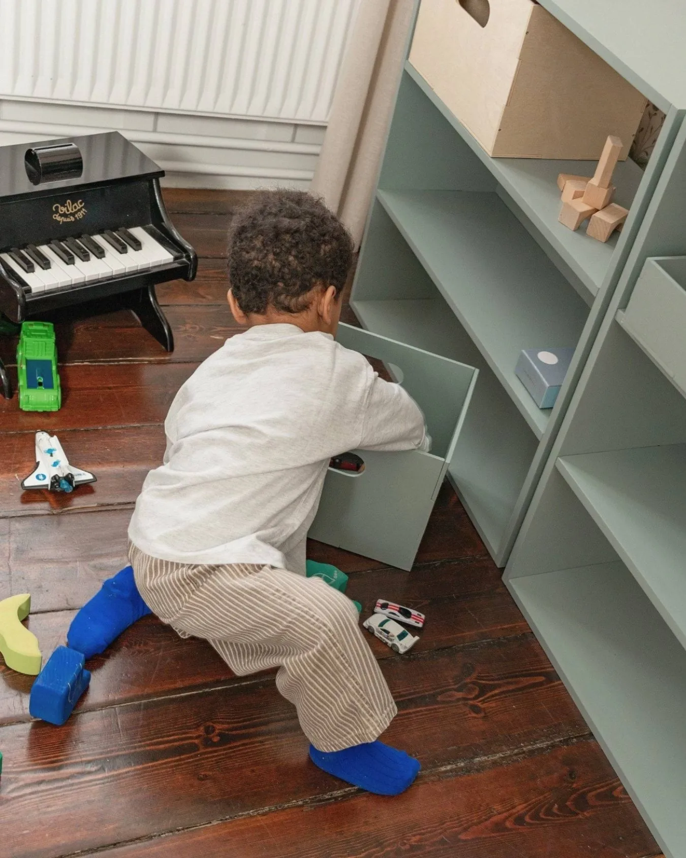 Boîte de rangement Kiddo Box, Vert olive Nofred