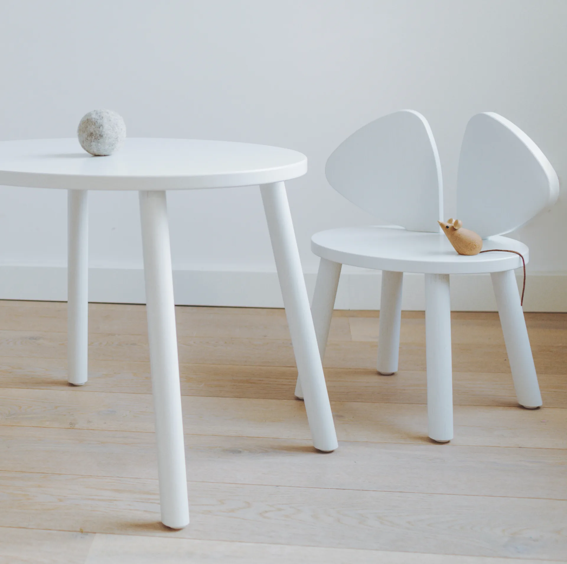 Chaise d'enfant Mouse Chair, Blanc Nofred
