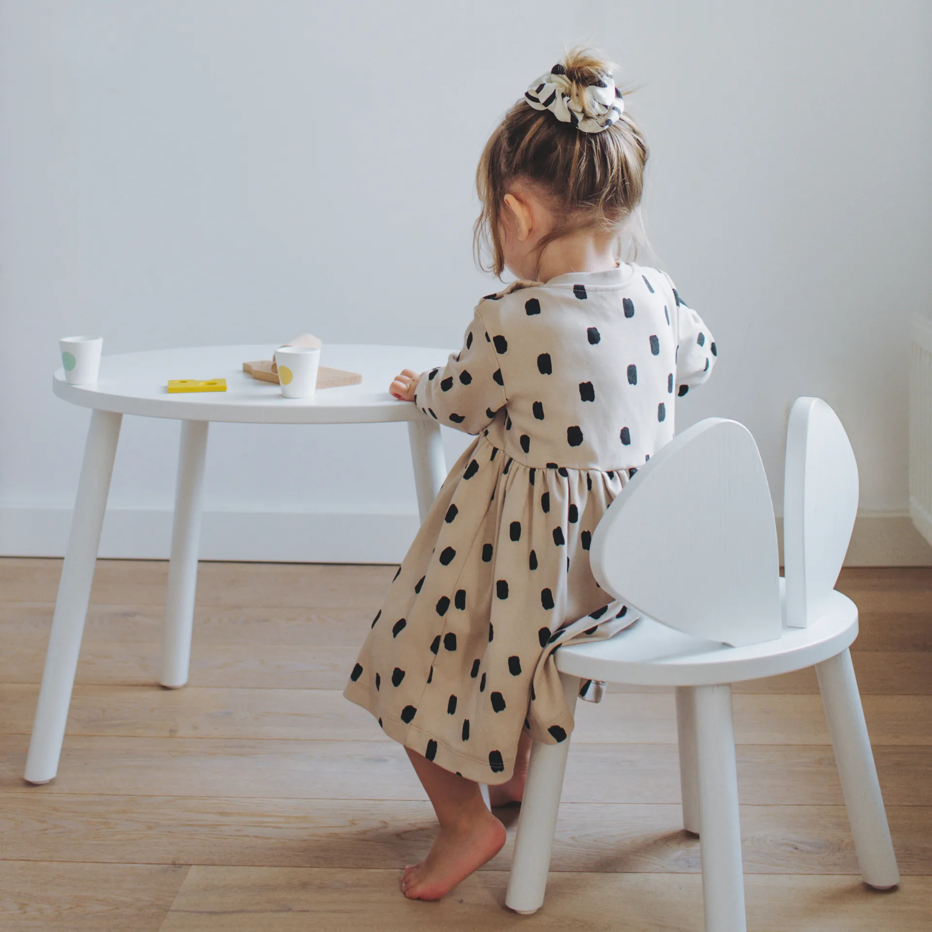 Chaise d'enfant Mouse Chair, Blanc Nofred