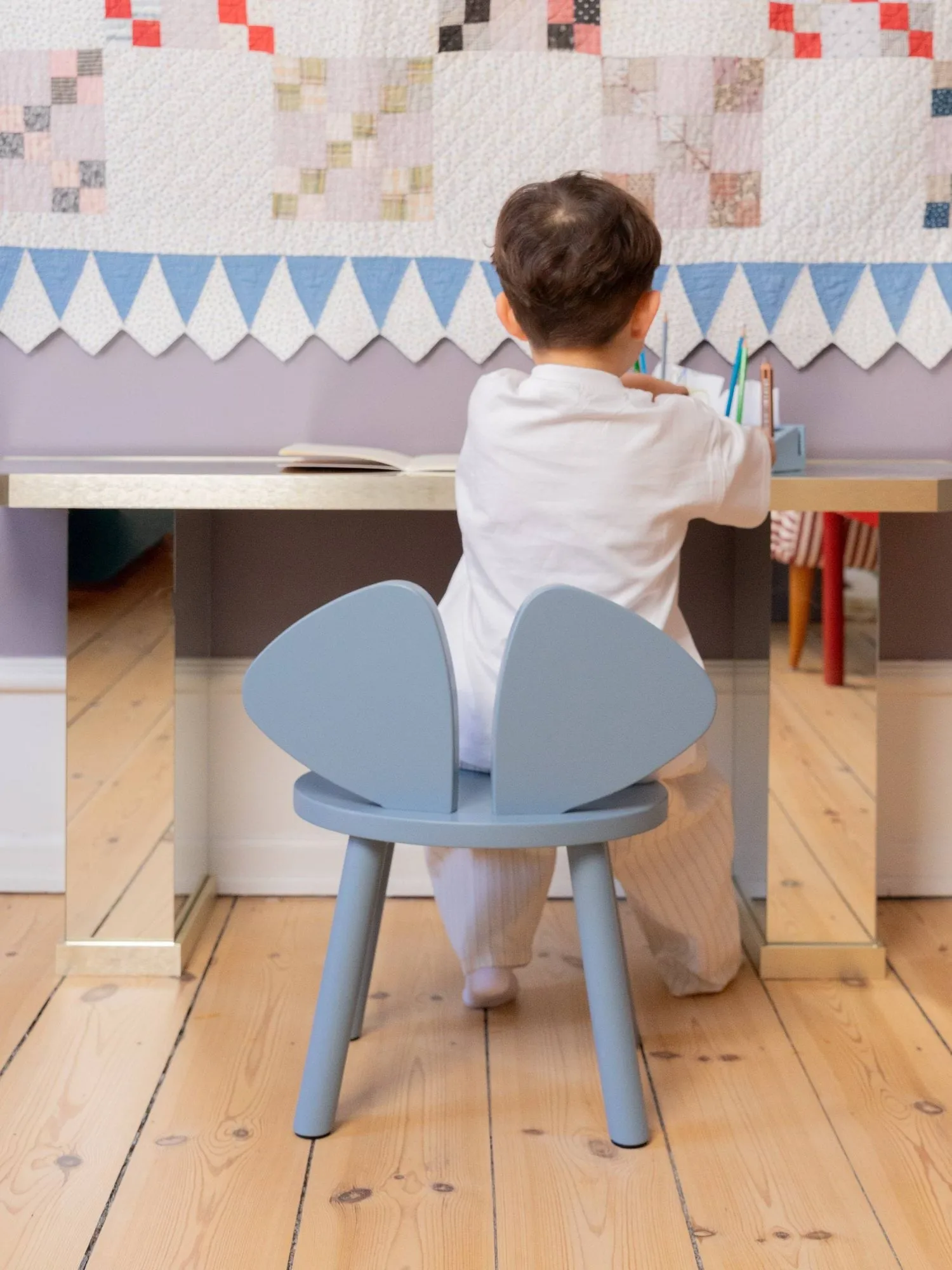 Chaise d'enfant Mouse Chair, Blue Nofred