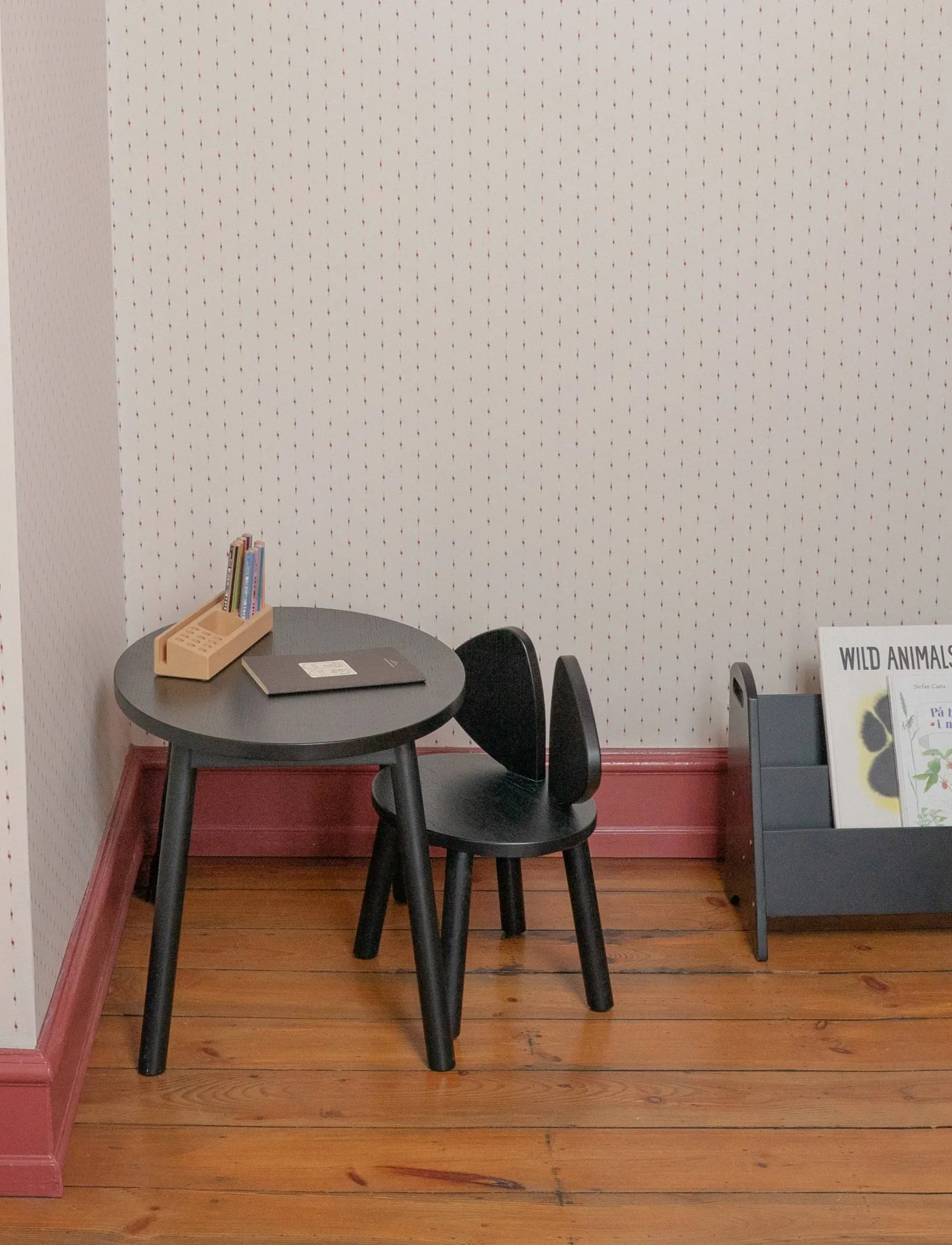Chaise d'enfant Mouse Chair, Noir Nofred