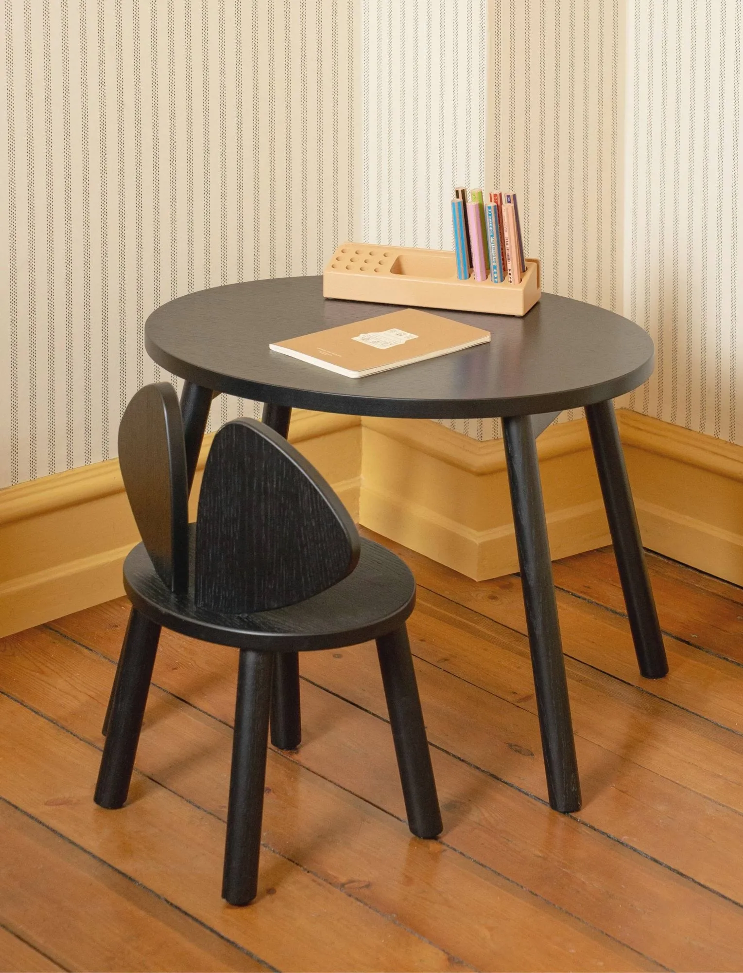 Chaise d'enfant Mouse Chair, Noir Nofred