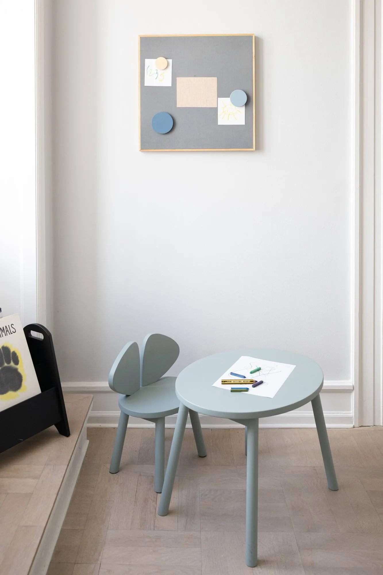 Chaise d'enfant Mouse Chair, Olive green Nofred