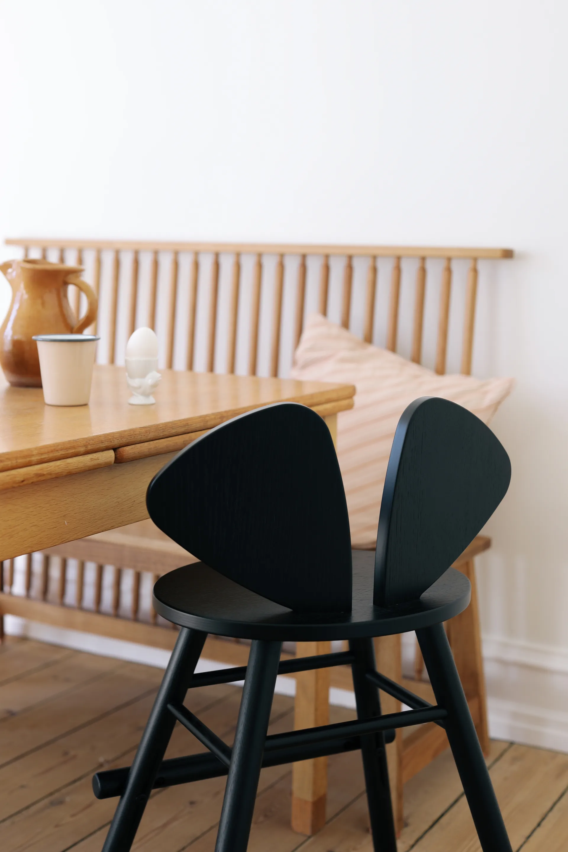 Chaise Mouse Chair Junior, Noir Nofred