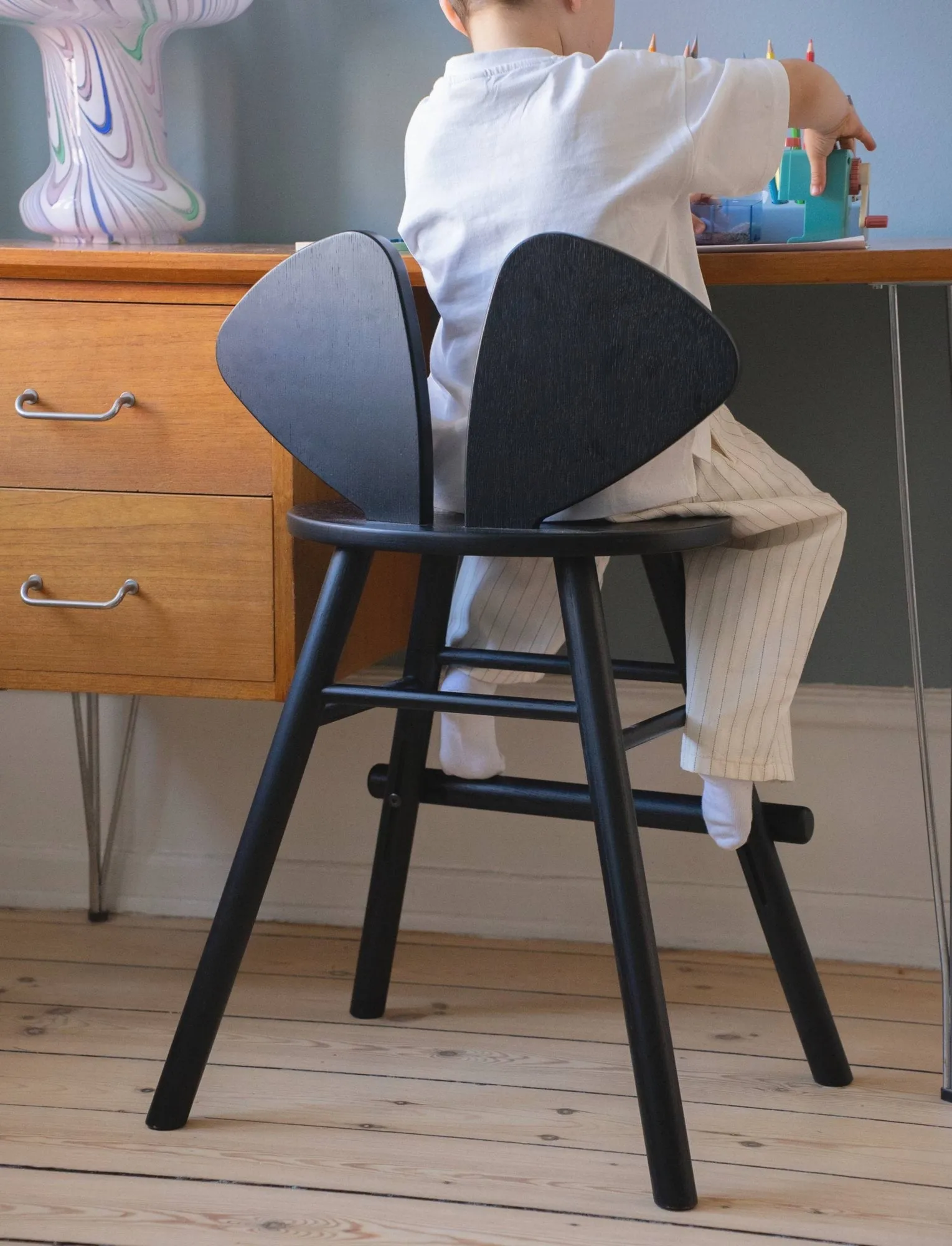 Chaise Mouse Chair Junior, Noir Nofred