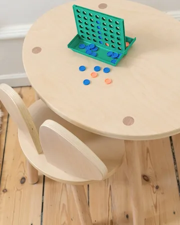 Ensemble Mouse chaise haute + table - Bouleau - Nofred