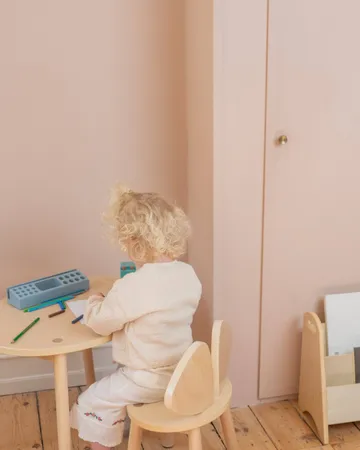 Ensemble Mouse chaise haute + table - Bouleau - Nofred