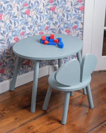 Ensemble Mouse chaise haute + table - Vert olive - Nofred