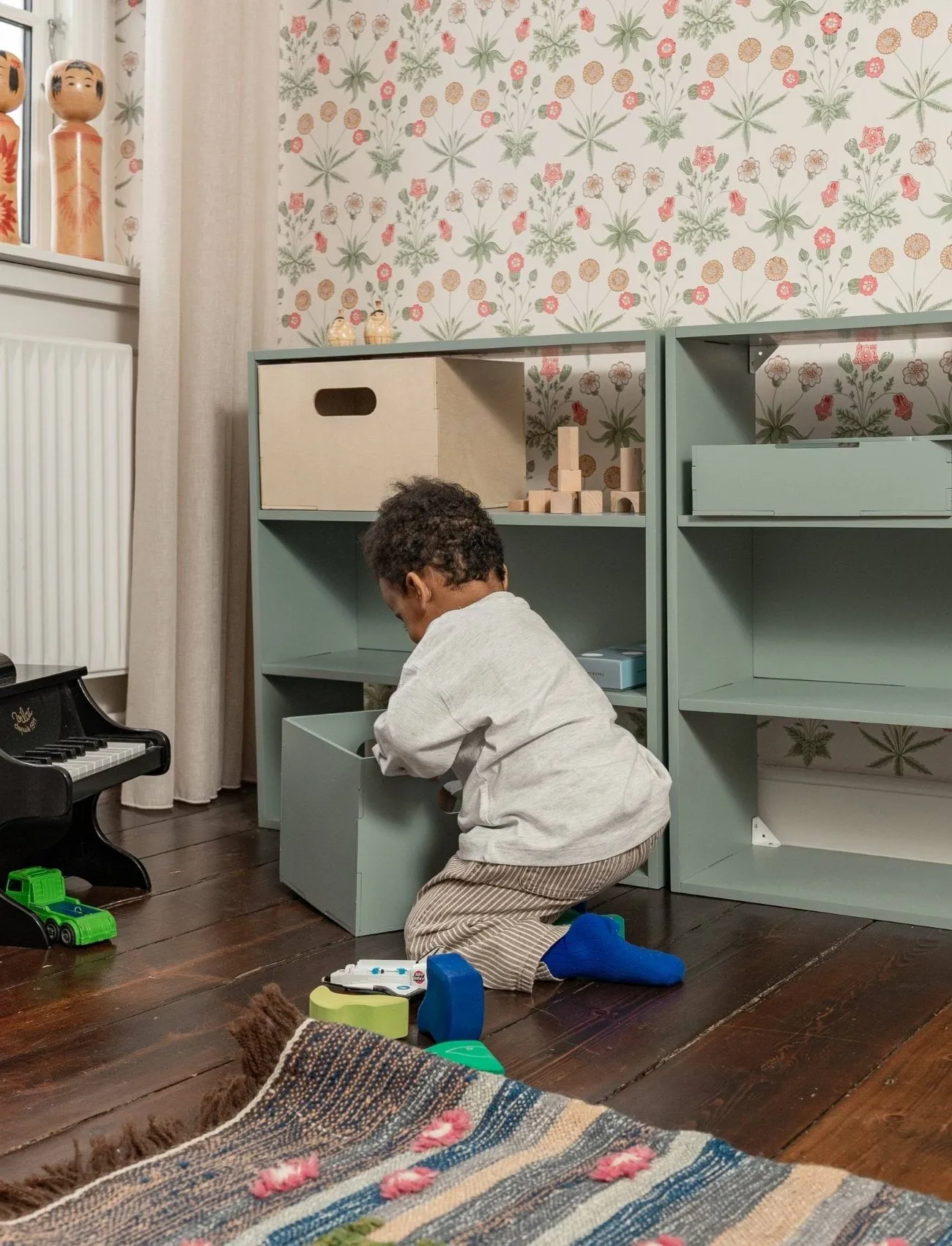Étagère pour enfants Kiddo Shelving, Vert olive Nofred